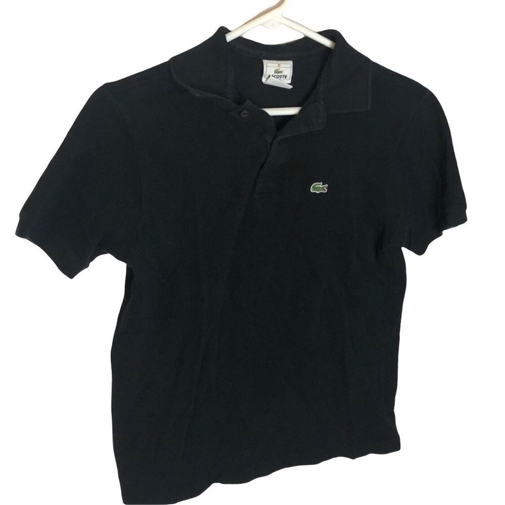 Lacoste Boys Black Polo Size 16